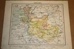Antieke provinciekaart - Overijssel - Circa 1920, Gelezen, Ophalen of Verzenden, Landkaart, 1800 tot 2000