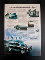 Oude reclame / Advertentie AUTOBIANCHI A112 Abarth (Frans), Ophalen of Verzenden, Gelezen, Overige merken