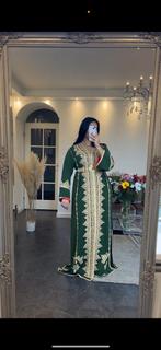 TE HUUR Takchita Takshita Marokkaanse Caftan Kaftan, Ophalen of Verzenden, Zo goed als nieuw, Blauw, Onder de knie