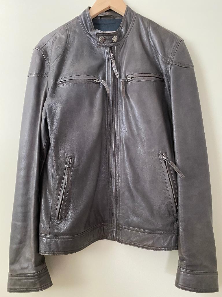 Mer du Nord lederen jack, Overige kleuren, Zo goed als nieuw, Mer du Nord, Verzenden