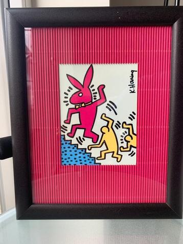 Keith Haring (1958-1990) - Bunny on the run beschikbaar voor biedingen