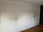 4 paneeldeuren 4-vlaks met kozijn per 2, jaren 30 stijl, Ophalen, 80 tot 100 cm, Binnendeur, Zo goed als nieuw