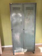 Vintage lockerkast, grijsgroen, Ophalen, Gebruikt