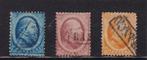 20.  1864,  Koning Willem III, nvph  nrs. 4 - 6,  gebruikt., Postzegels en Munten, Postzegels | Nederland, Verzenden, T/m 1940