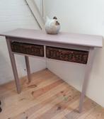 Sidetable kleur taupe, 25 tot 50 cm, Rechthoekig, Ophalen of Verzenden, Zo goed als nieuw