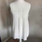 Only Blouse / wit topje maat 34 XS top met kant print, Wit, Nieuw, Ophalen of Verzenden, Zonder mouw