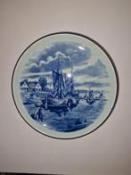 Wandbordje boten Boch Delfts blauw, Ophalen of Verzenden