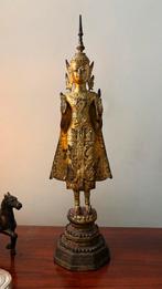 Rattanakosin Boeddha - Antiek 19e eeuw Verguld brons, Antiek en Kunst, Antiek | Religie, Ophalen