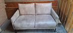2 zits bankstel microleder taupe, Ophalen, Zo goed als nieuw, 75 tot 100 cm, 200 tot 250 cm