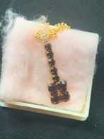 Granaat hanger met goudkleurige ketting, Ophalen of Verzenden, Nieuw, Goud, Overige voorstellingen