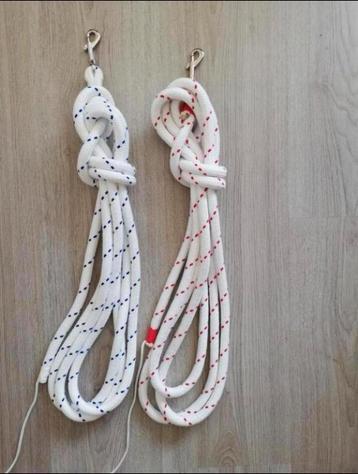 Leadrope 4,5 m wit/rood. Nieuw beschikbaar voor biedingen