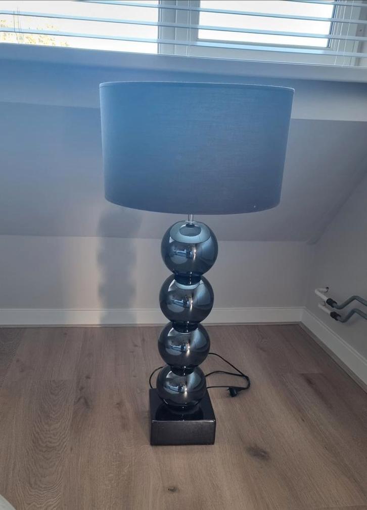Staande bollenlamp – Eric Kuster stijl (4 bollen, incl. kap), Huis en Inrichting, Lampen | Vloerlampen, Zo goed als nieuw, Minder dan 100 cm