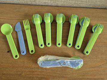 Tupperware bestekset to go 3-delig Groen-blauw NIEUW beschikbaar voor biedingen