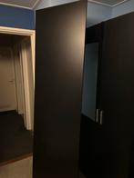 Zwart bureaublad  - 218x60 cm met 3 poten, Ophalen, Gebruikt, Bureau