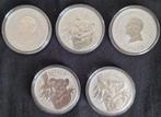 5x 1 oz Australian Koala Zilver Munten 2024, Postzegels en Munten, Edelmetalen en Baren, Ophalen of Verzenden, Zilver