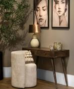 Colmore Fauteuil Cleo - Polyester- 75 x 60x94 - Naturel, Ophalen, Hotel chique Eichholtz Richmond keijser en co Japandi Eric Kuste