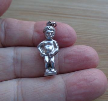 zilveren vintage bedel manneke pis [511] beschikbaar voor biedingen