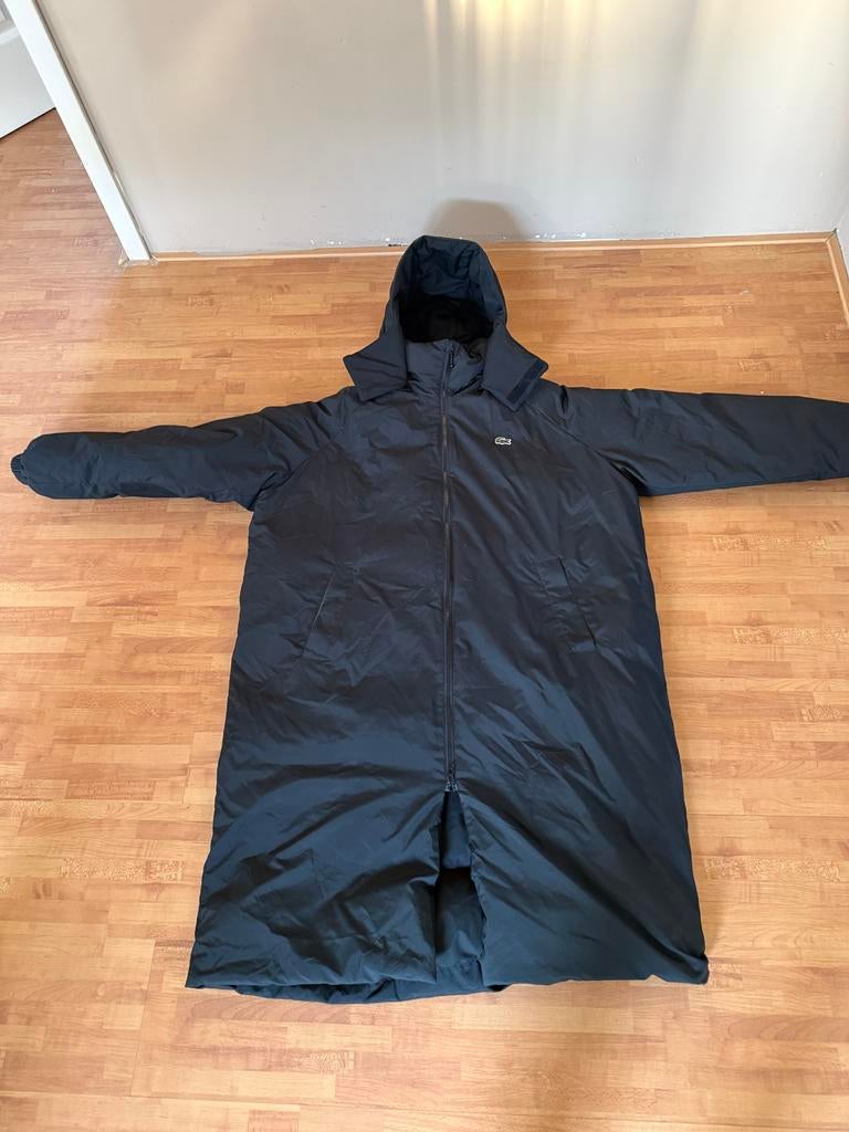 Lacoste Gewatteerde Lange Jas Maat 54, Kleding | Heren, Jassen | Winter, Ophalen of Verzenden, Zo goed als nieuw, Maat 52/54 (L)