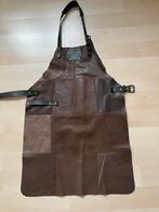Grill King donkerbruin leren schort/barbecueschort zgan, Ophalen of Verzenden, Zo goed als nieuw, Bruin, Schort