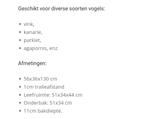Vogelkooi Sophie met poot, donker grijs, Dieren en Toebehoren