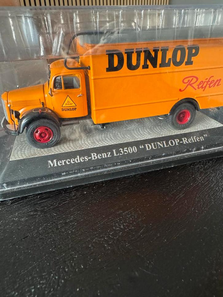 Mercedes-Benz L3500 Dunlop Reifen - Limited Edition, Hobby en Vrije tijd, Modelbouw | Auto's en Voertuigen, Nieuw, Truck, 1:32 tot 1:50