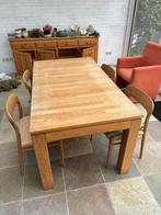 Massieve uitschuifbare eettafel – 161 cm (uit te breiden), Ophalen, Gebruikt, 200 cm of meer, 50 tot 100 cm