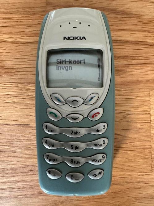 Nokia 3410 GSM, Telecommunicatie, Mobiele telefoons | Nokia, Gebruikt, Zonder abonnement, Klassiek of Candybar, Geen camera, Zilver
