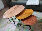 Salontafel set van 3 hout Trendhopper, Ophalen, 50 tot 100 cm, 50 tot 100 cm, Zo goed als nieuw