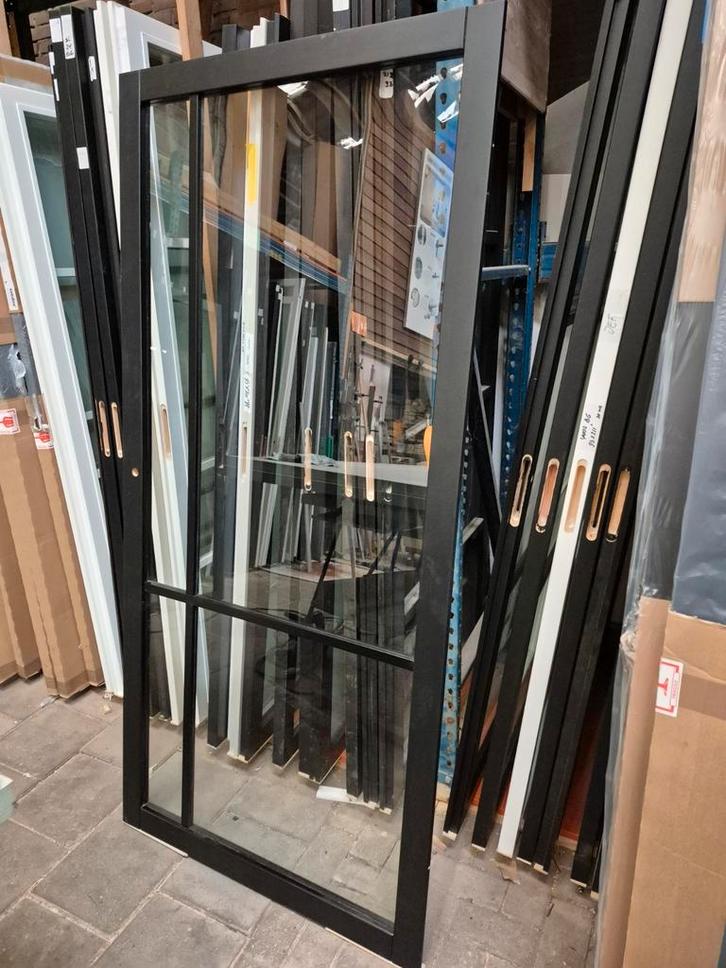 93x201,5cm Binnendeur opdek R staallook ssl 4009 zwart SL27, Doe-het-zelf en Verbouw, Deuren en Horren, Nieuw, Binnendeur, 200 tot 215 cm