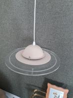 Vintage hanglamp lamp. Kunstof, metaal., Gebruikt, Ophalen of Verzenden, Metaal