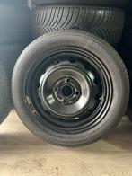 14” stalen velgen 4x100 + 165/60R14 zomerbanden, Auto-onderdelen, Banden en Velgen, Ophalen, 14 inch, Gebruikt, Banden en Velgen