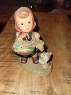 Vintage napco beeldje meisje met hond, Verzamelen, Beelden en Beeldjes, Ophalen, Zo goed als nieuw, Mens