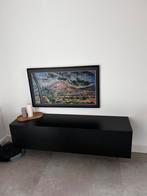 Zwevend Tv meubel mat zwart 155 izgs, Huis en Inrichting, Kasten | Televisiemeubels, Ophalen, 150 tot 200 cm, Zo goed als nieuw