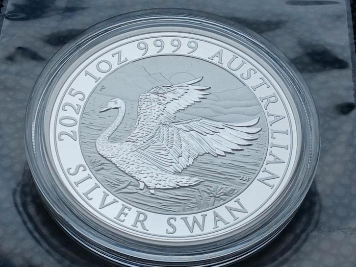 2025 Australia 1 oz silver Swan BU, Postzegels en Munten, Munten | Oceanië, Zilver, Ophalen of Verzenden