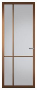 88x231,5cm Svedex NDB903 opdek R deur d.brons staallook SD1, Ophalen, 80 tot 100 cm, ., Binnendeur