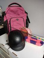 Paardrijcap, tas, zweep en extra, Gebruikt, Kinderen, Ophalen of Verzenden, Recreatie