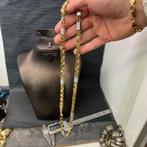 14k gouden ketting magnum schakel nieuw italy, Sieraden, Tassen en Uiterlijk, Kettingen, Ophalen of Verzenden, Zo goed als nieuw