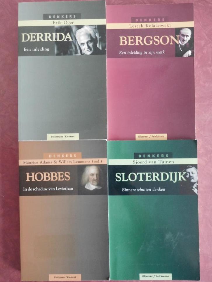 Derrida Bergson Hobbes Sloterdijk een inleiding, Boeken, Filosofie, Zo goed als nieuw, Ophalen of Verzenden