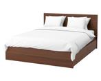 Malm bed - 160x200 - donkerbruin - gedemonteerd, Huis en Inrichting, Slaapkamer | Bedden, Gebruikt, Ophalen