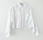Witte broderie blouse Zara 100% katoen, Zara, Maat 42/44 (L), Ophalen of Verzenden, Wit