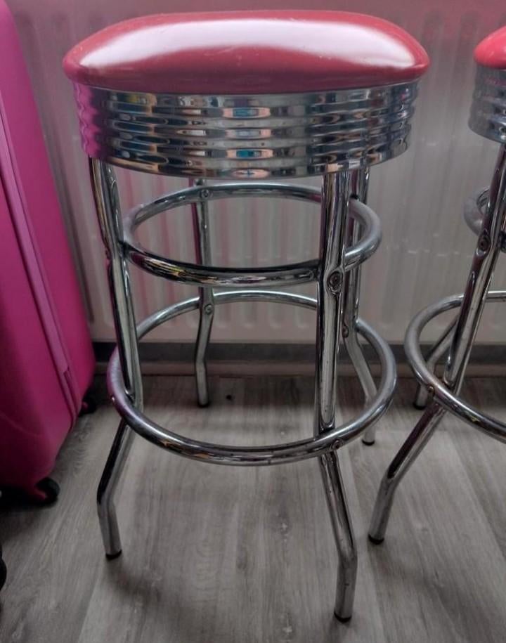 Retro bar kruk, Ophalen, Gebruikt, Hout