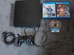 Ps 4 + controller + 3 spellen, Ophalen of Verzenden, Zo goed als nieuw, Met 1 controller, Original