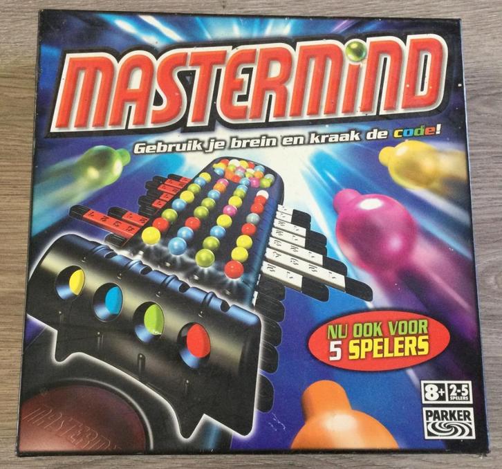 Mastermind Spel 2-5 spelers, Hobby en Vrije tijd, Gezelschapsspellen | Bordspellen, Gebruikt, Een of twee spelers, Drie of vier spelers