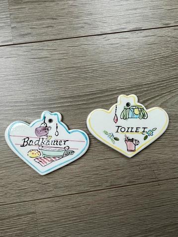 2 vintage tegeltjes jaren 60 beschikbaar voor biedingen