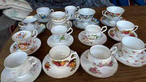 Diverse Engelse kopjes, Antiek en Kunst, Antiek | Servies compleet, Ophalen of Verzenden