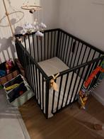 Baby uitzet pakket: box, wipstoeltje, camping bed, Ophalen, Zo goed als nieuw, Rechthoekig, In hoogte verstelbaar