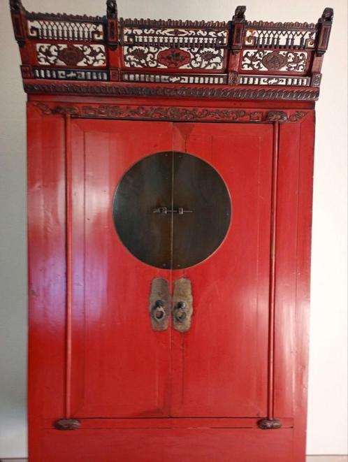 Antieke chinese bruidskast - uniek exemplaar, Antiek en Kunst, Antiek | Overige Antiek, Ophalen of Verzenden