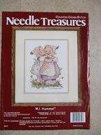 Hummel borduurpatroon 2 meisjes met restant borduurgaren (1), Ophalen of Verzenden, Zo goed als nieuw, Handborduren, Patroon