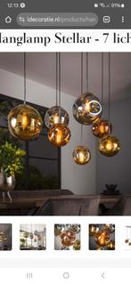Hanglamp Stellar 7-lichts, Ophalen, Zo goed als nieuw, Glas, 75 cm of meer