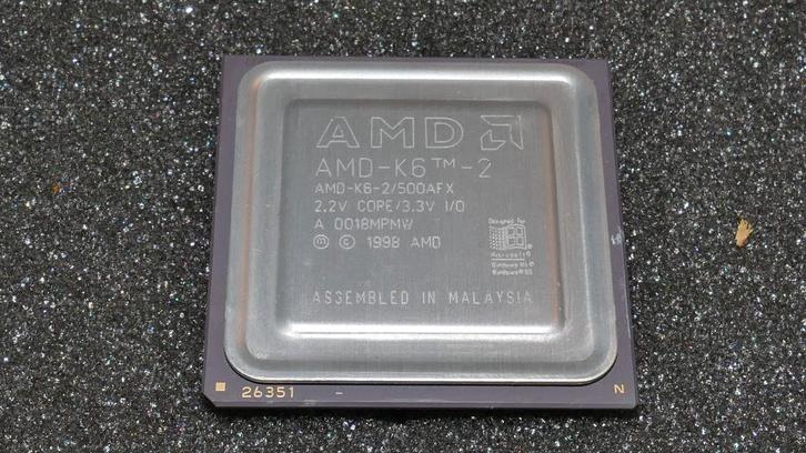 AMD | K6-2/500AFX | Socket 7 | CPU | Processor |, Computers en Software, Vintage Computers, Ophalen of Verzenden